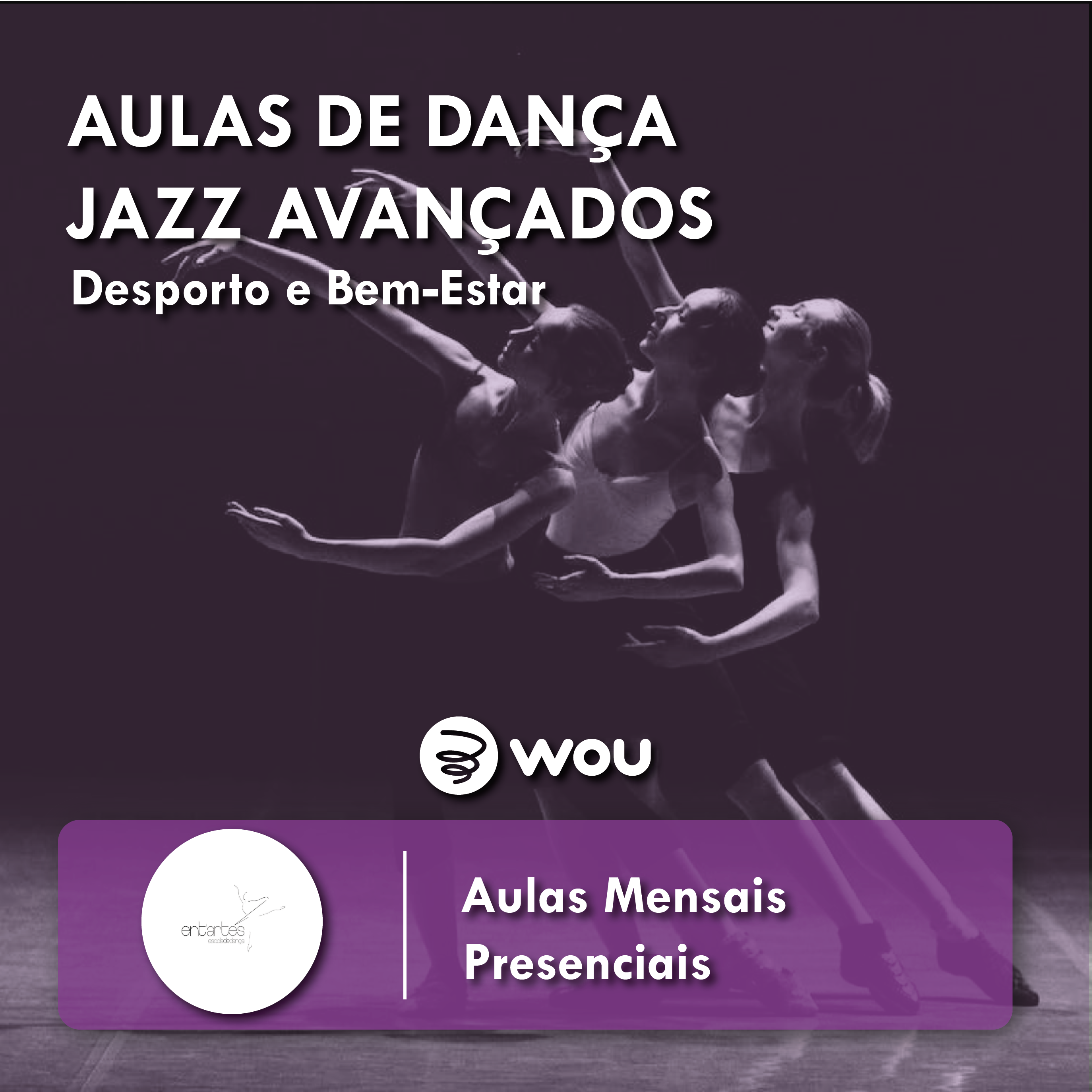 Aulas de Dança Jazz Avançado em Braga