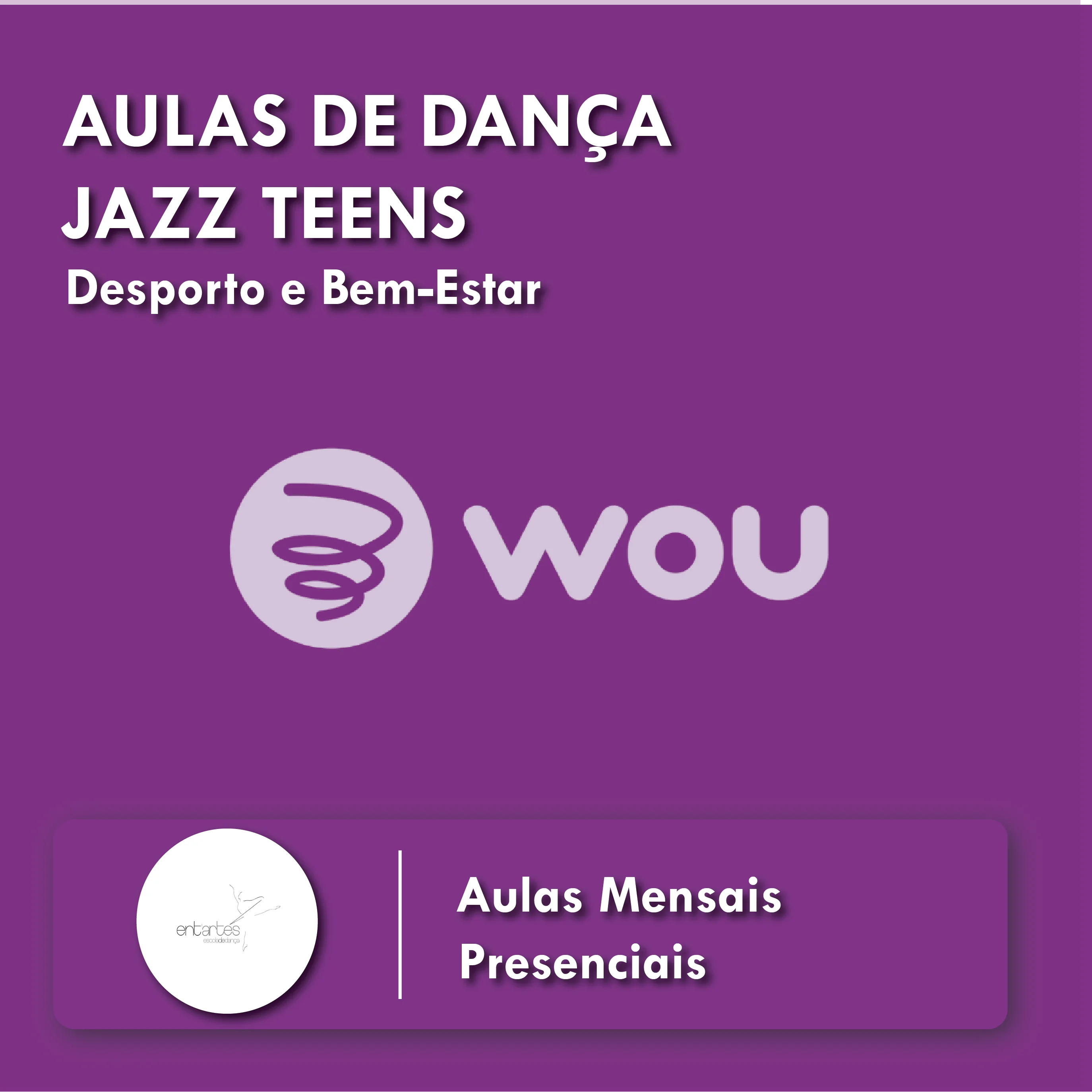 Aulas de Dança Jazz Teens em Braga
