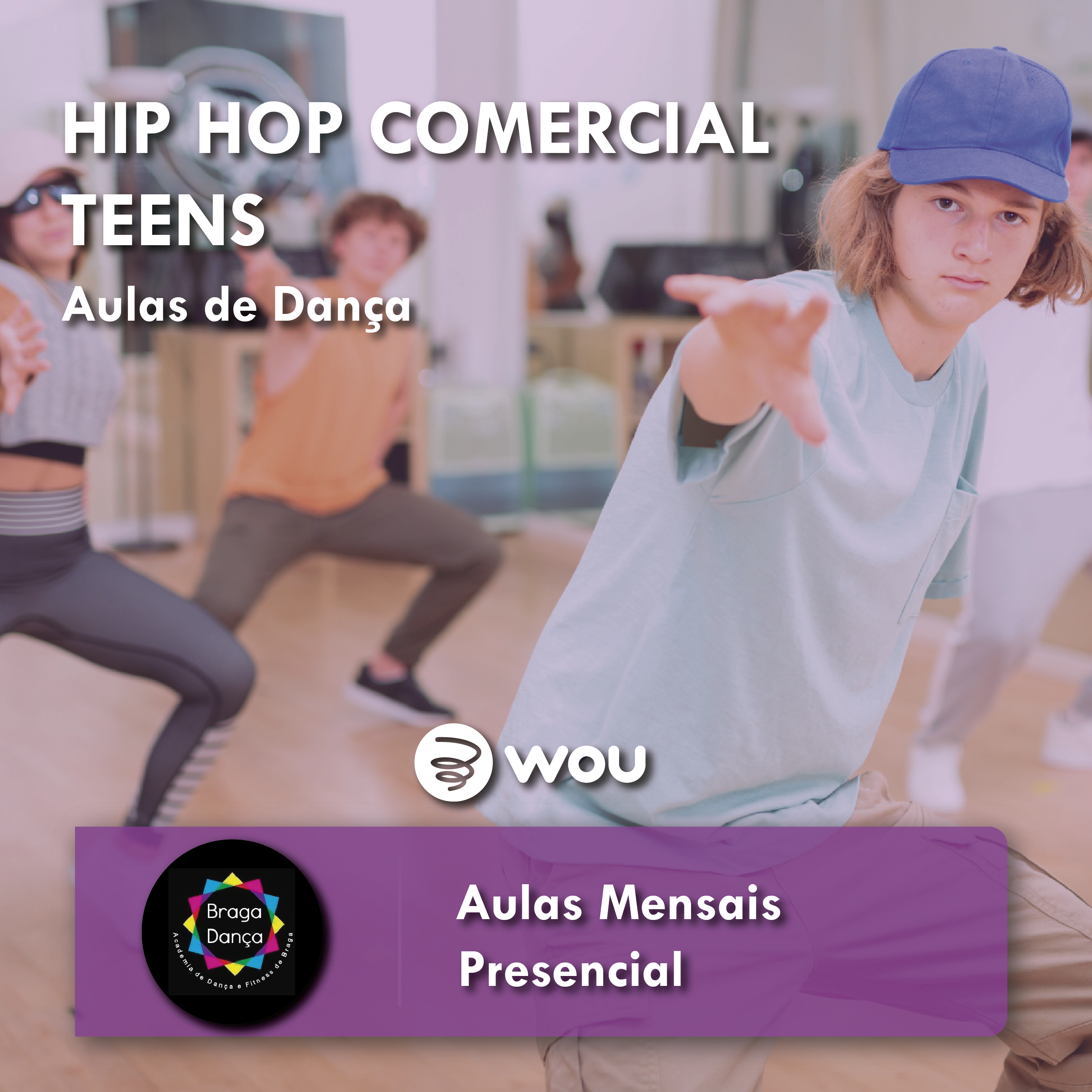 Teens Commercial Hip Hop Classes in Braga