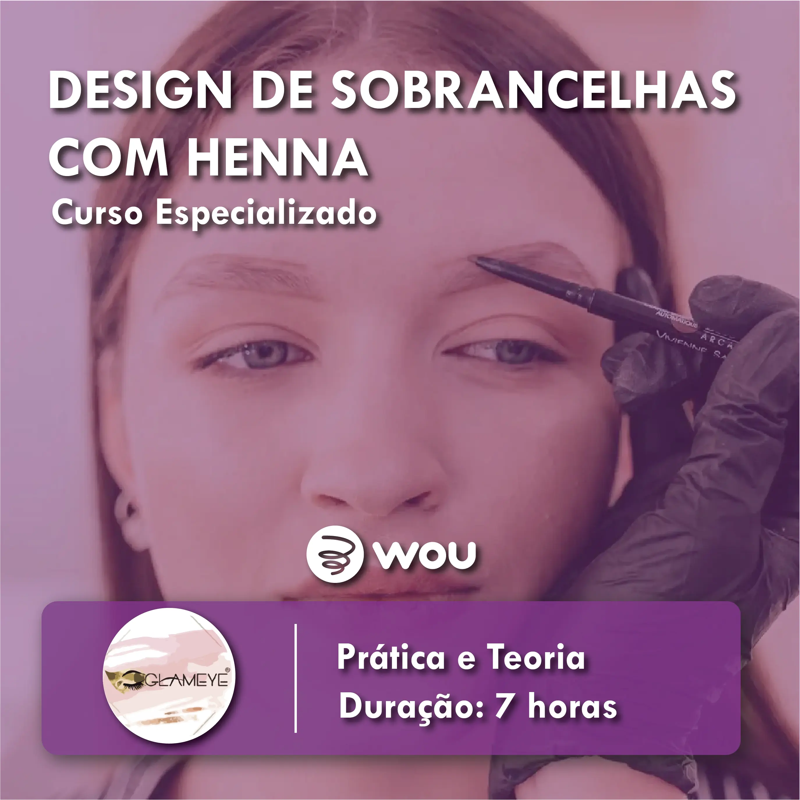 Curso de Design de Sobrancelhas com Henna no Porto