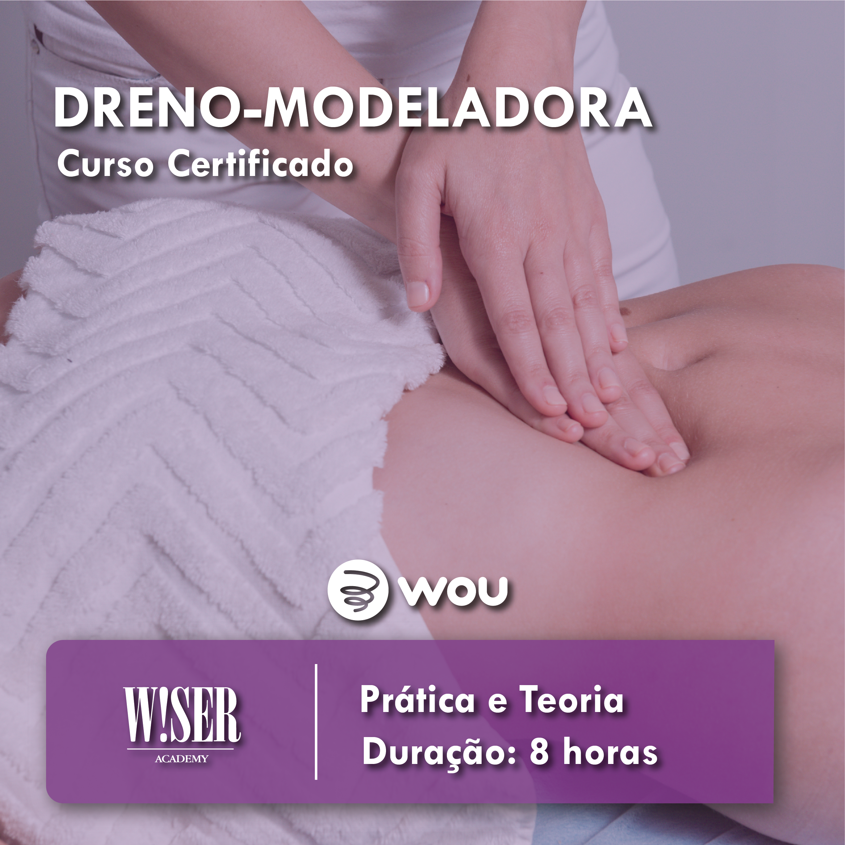 Curso de Massagem Dreno-Modeladora em Coimbra