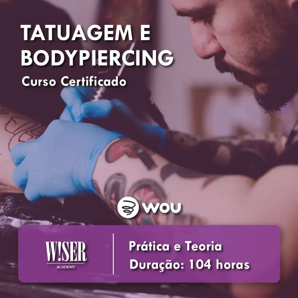 Curso Tatuagem e Body Piercing em Coimbra