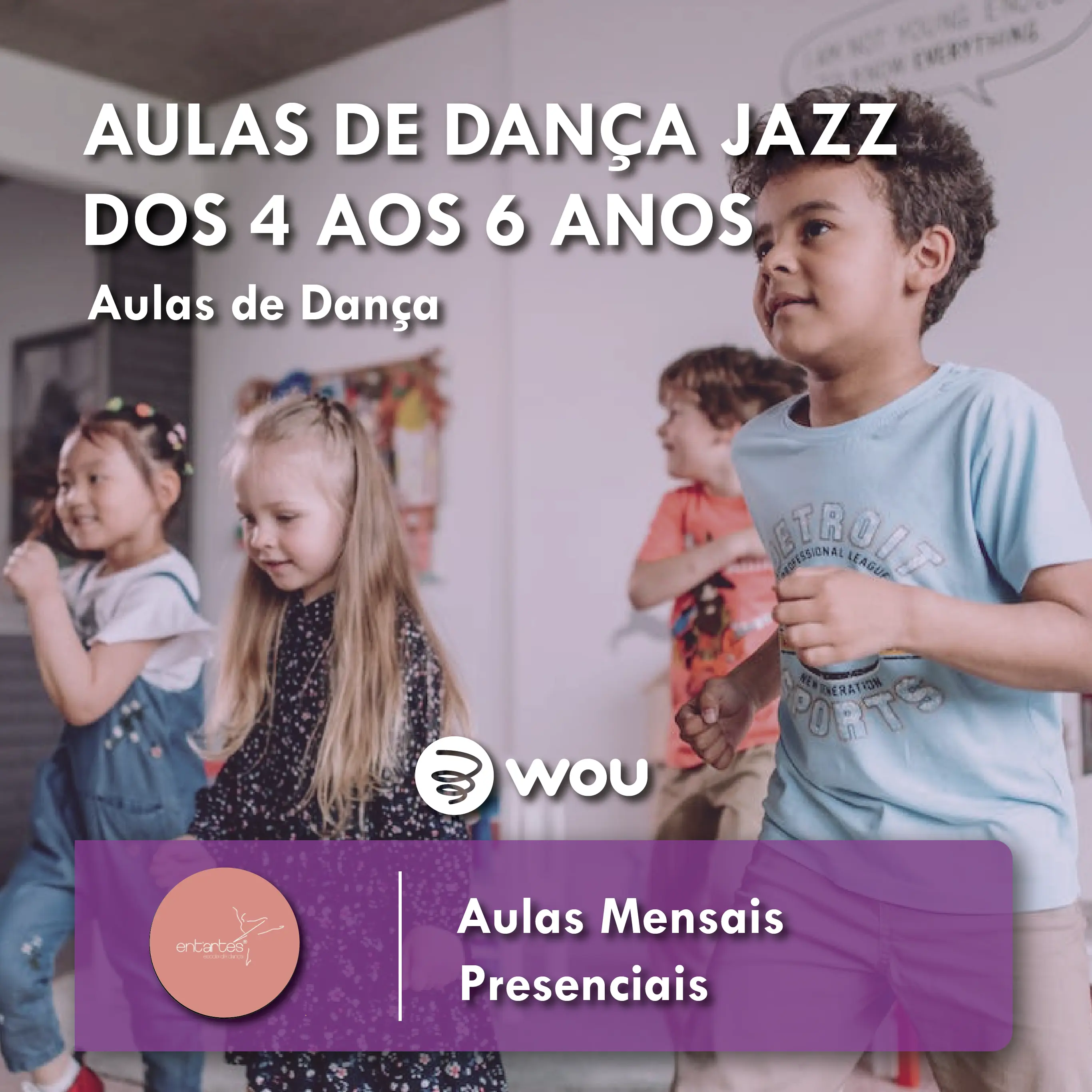 Jazz Dance Classes from 4 to 6 years old in Braga