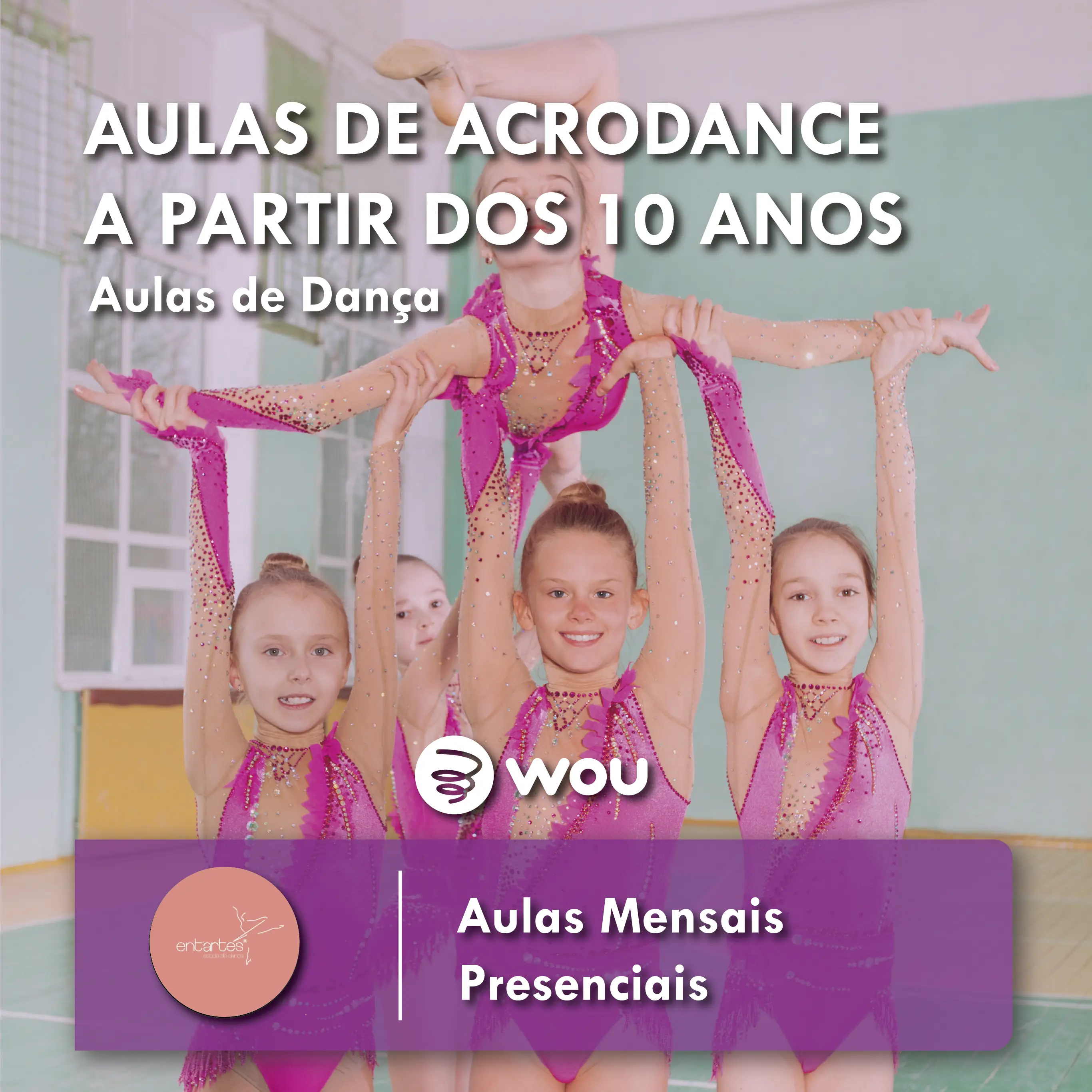 Acrodance classes from 10 years old in Braga