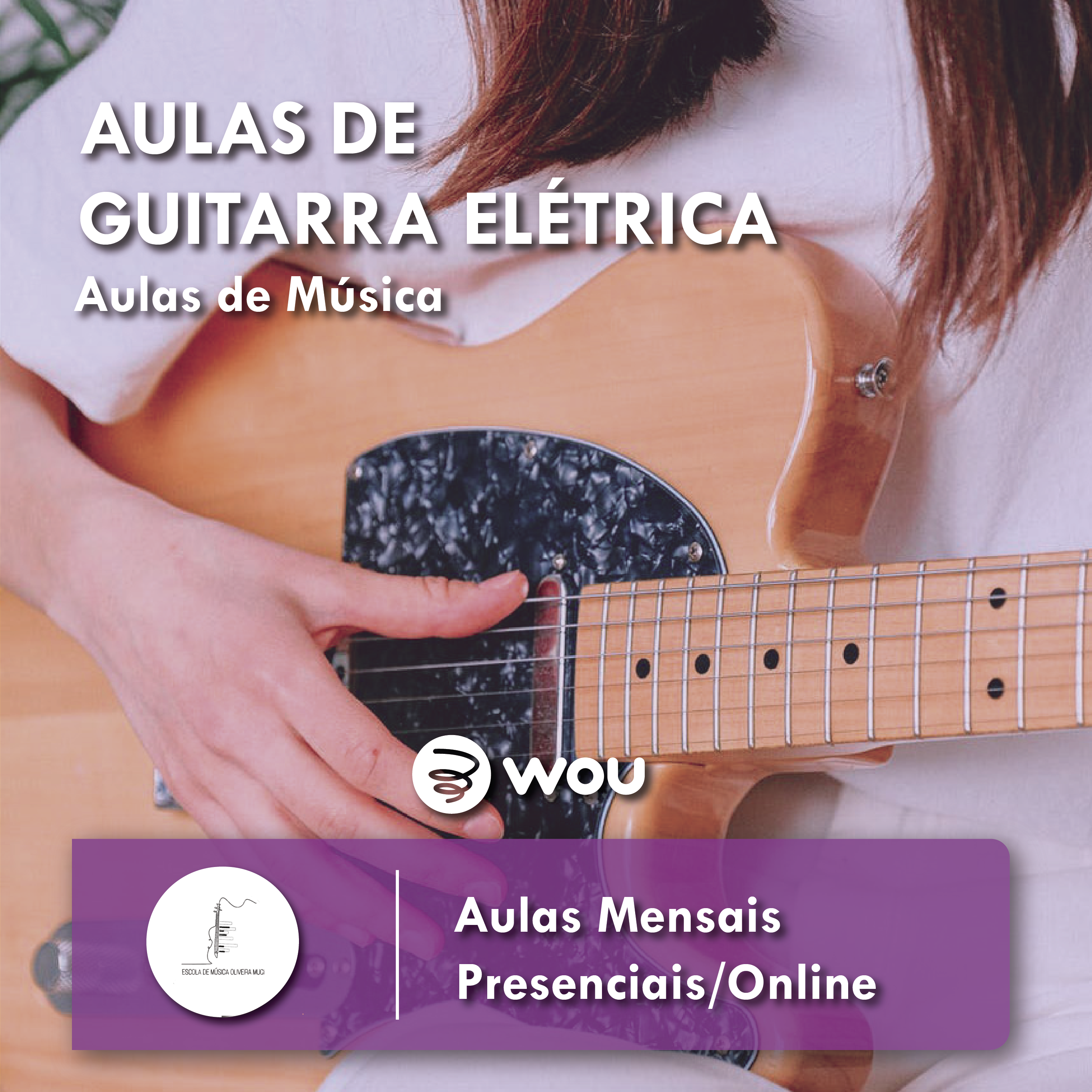 Aulas de Guitarra Elétrica em Ovar