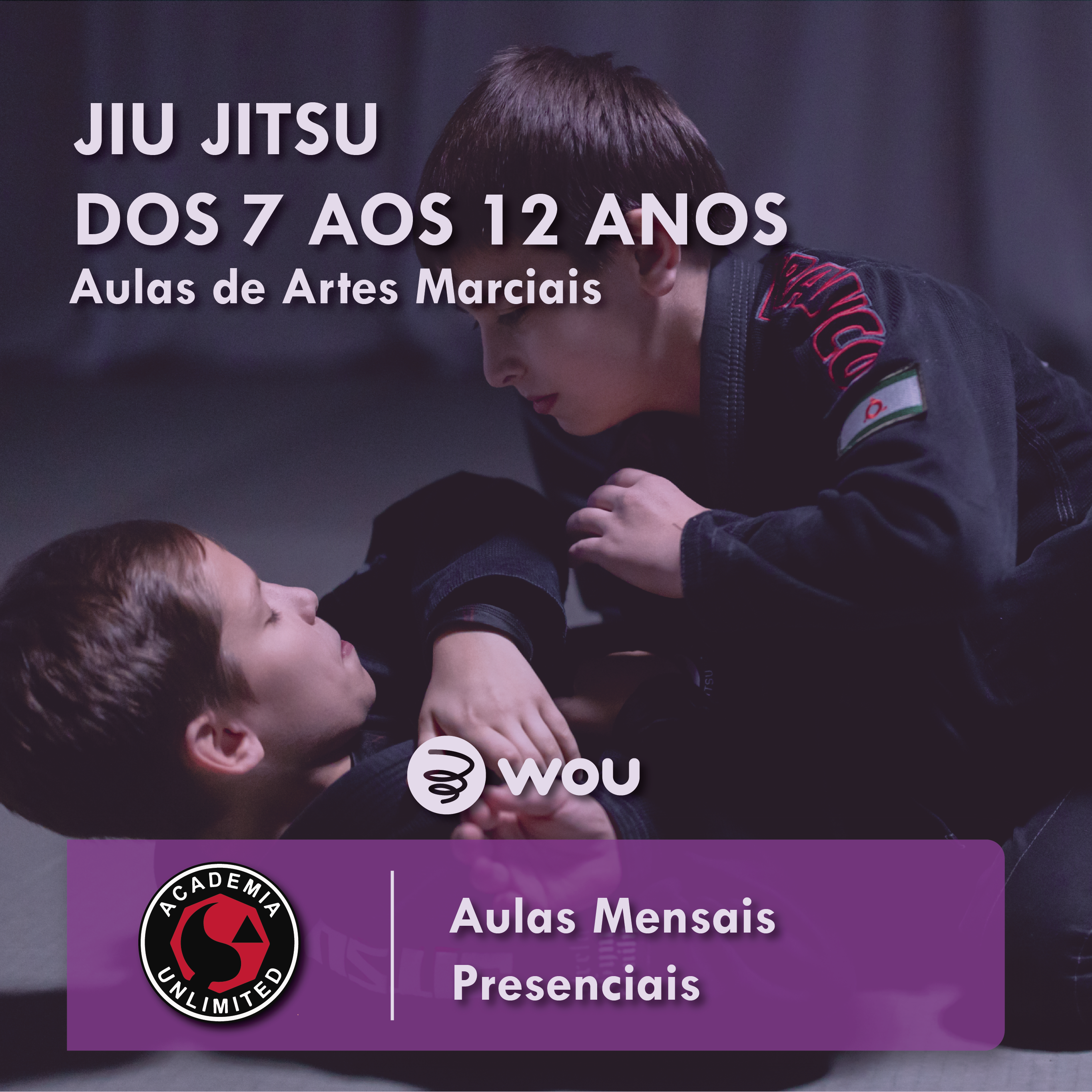 Aulas de Jiu Jitsu dos 7 aos 12 anos no Barreiro