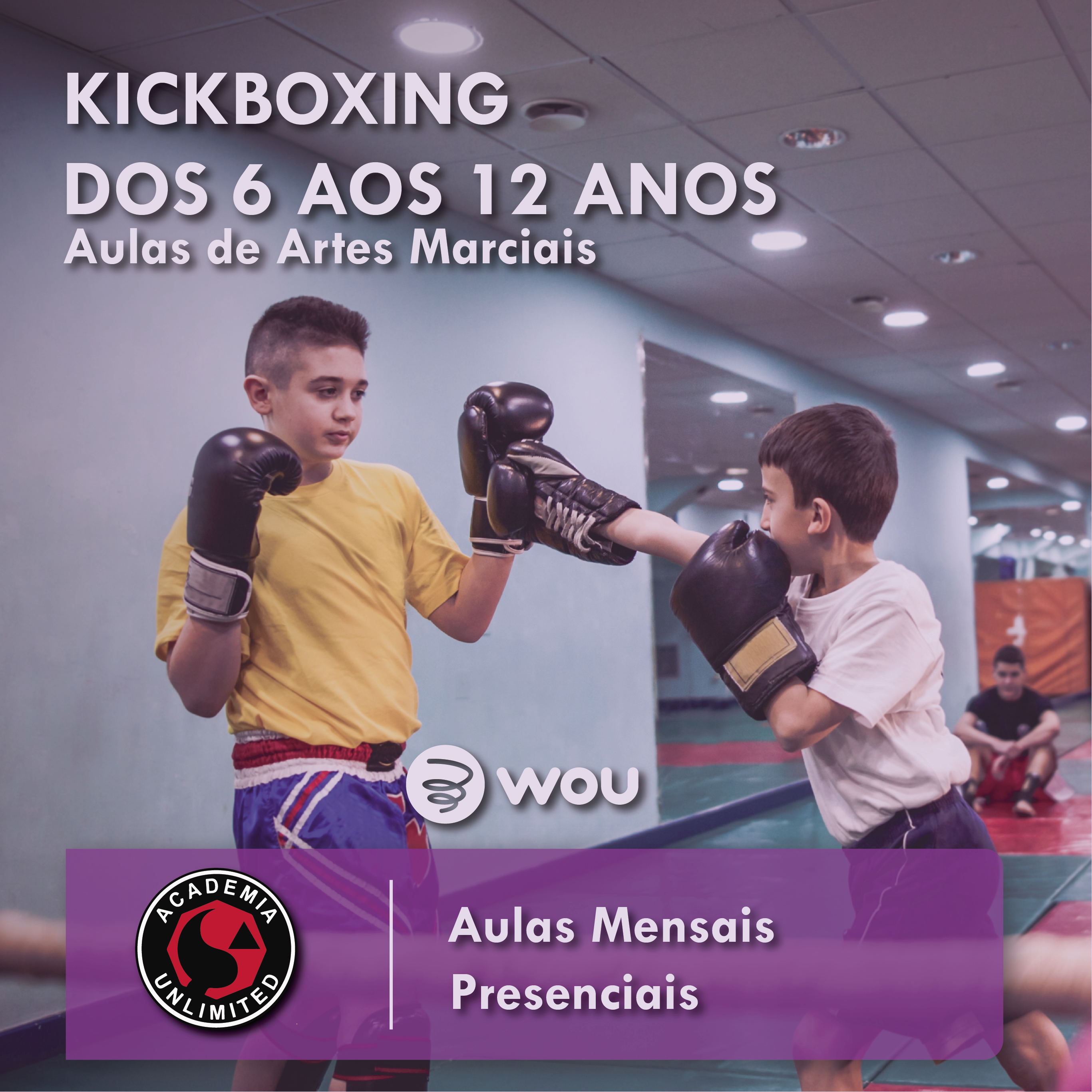 Aulas de Kickboxing dos 6 aos 12 anos no Barreiro