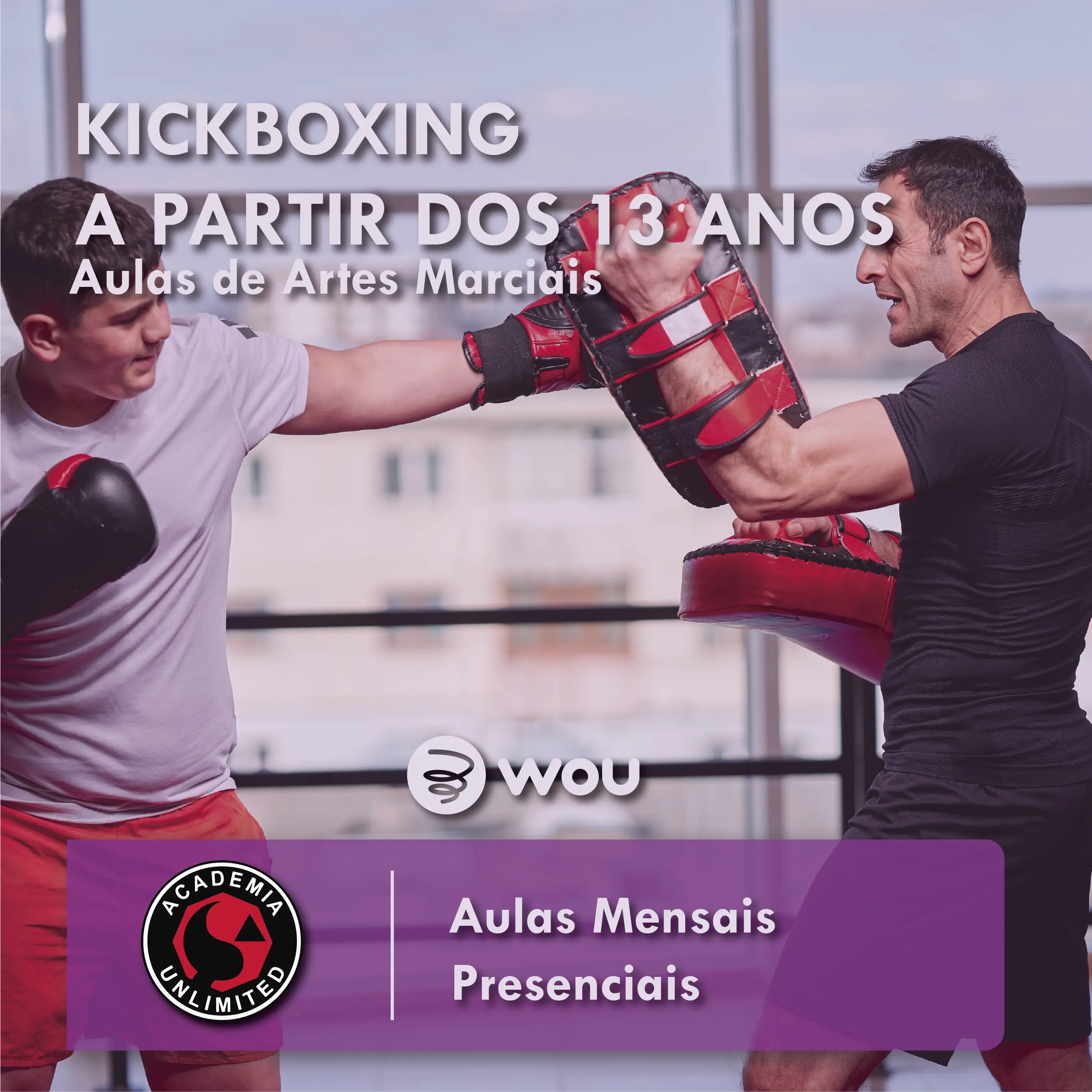 Aulas de Kickboxing a partir dos 13 anos no Barreiro