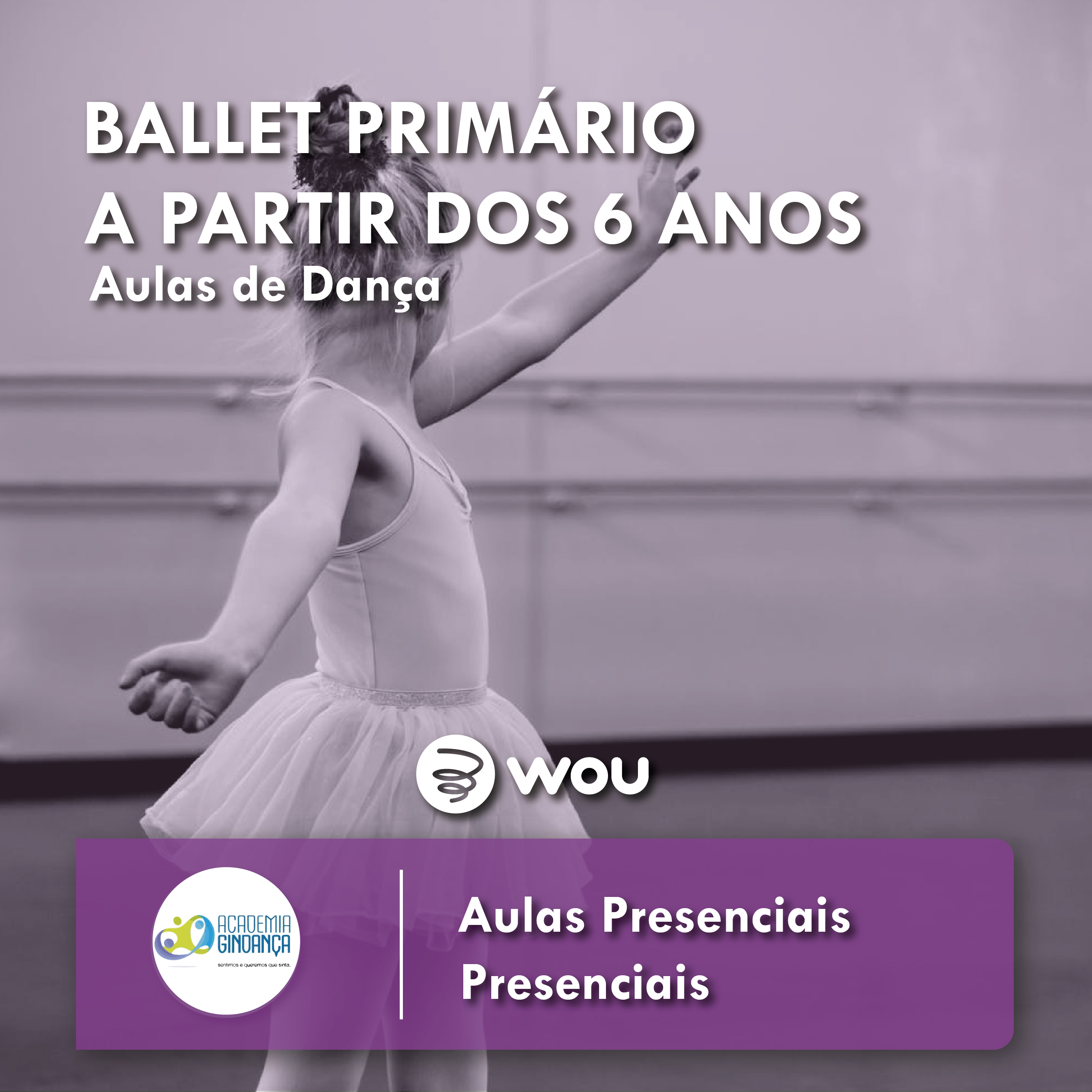 Ballet classes from 6 years old in Famalicão