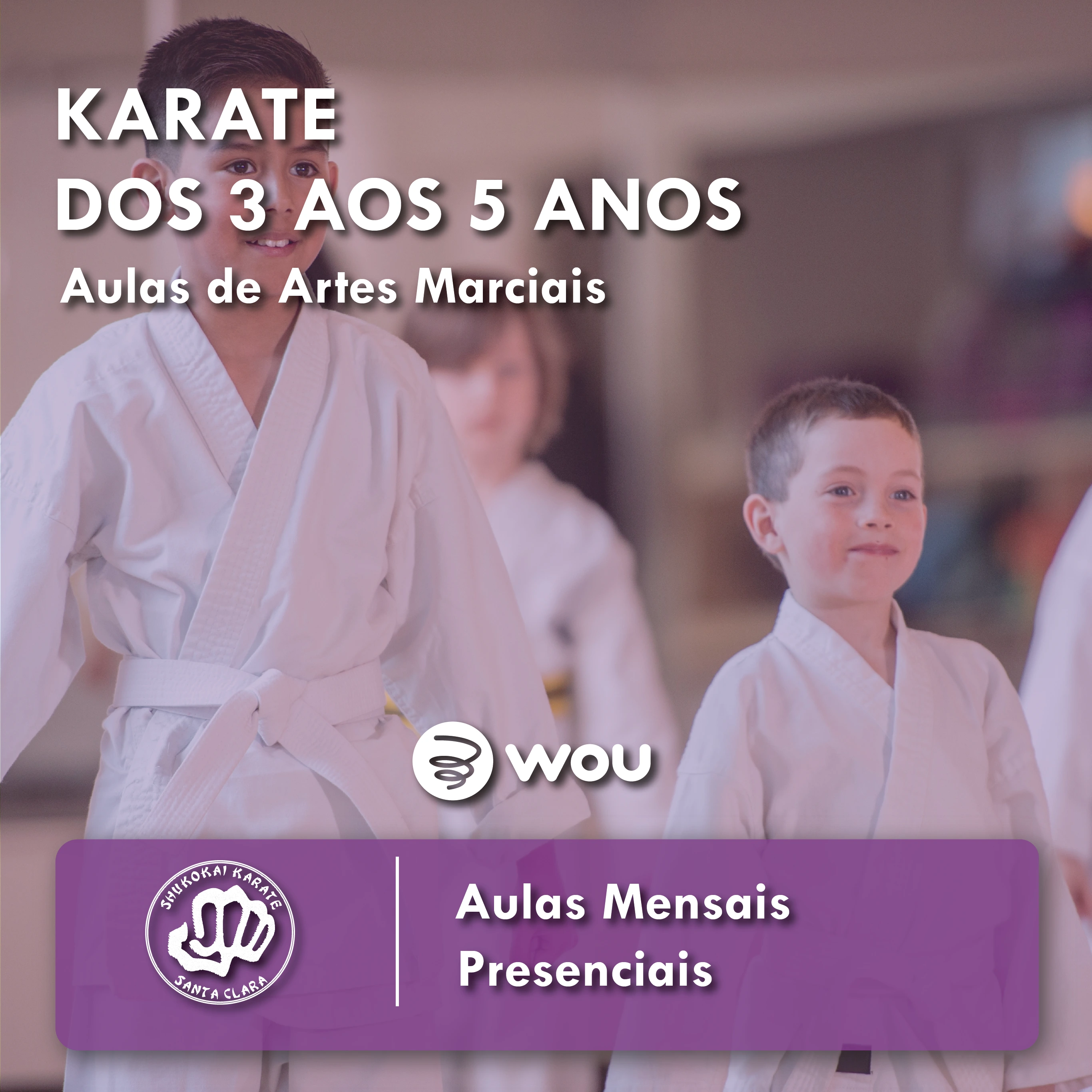 Karate Classes for Children aged 3 to 5 in Coimbra