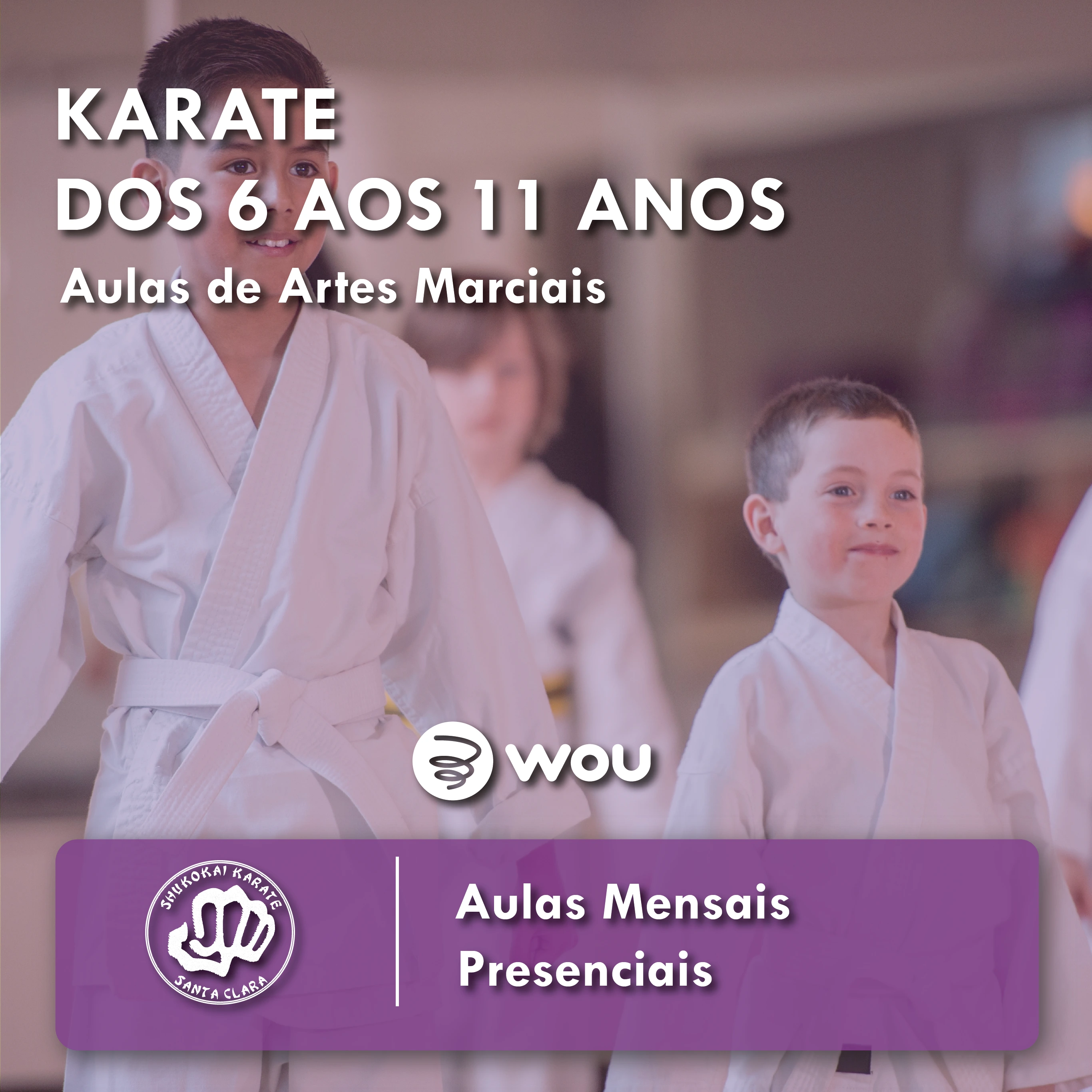 Aulas de Karate para Crianças dos 6 aos 11 anos em Coimbra