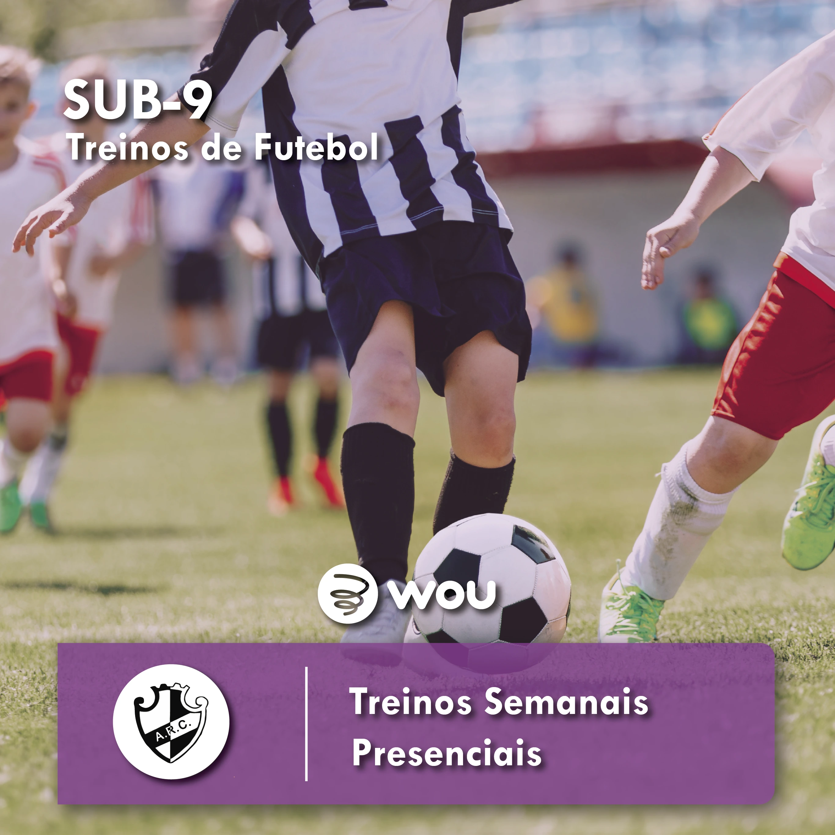 Treinos de Futebol Sub-9 em Coimbra