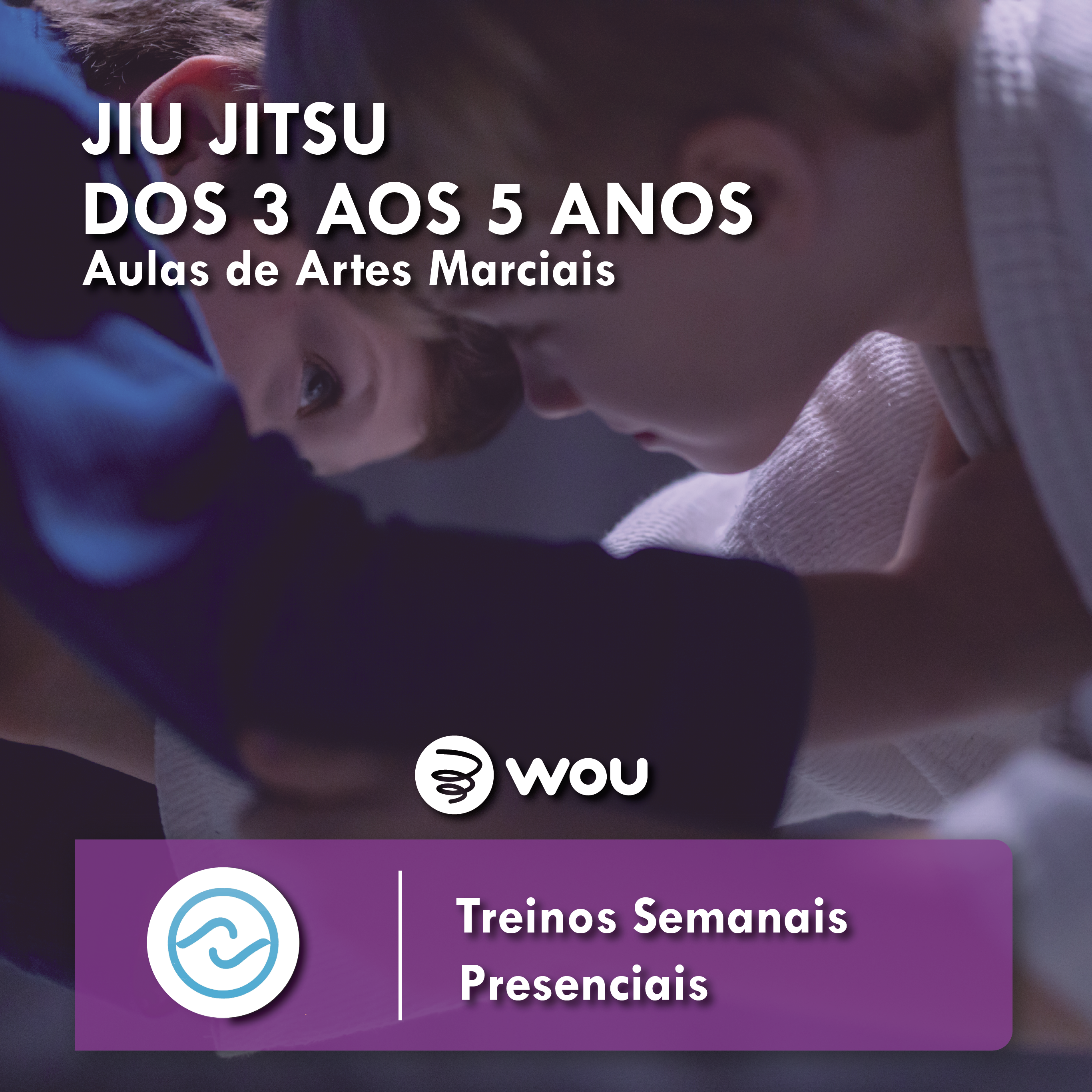  Aulas de Jiu Jitsu para Crianças dos 3 aos 5 anos no Seixal