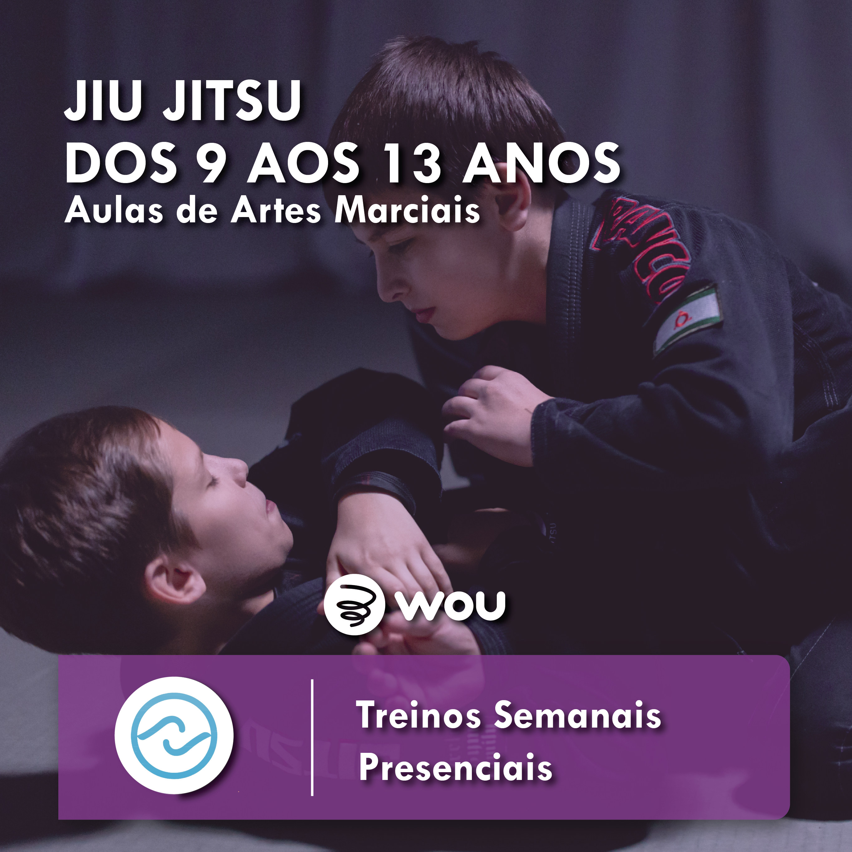 Aulas de Jiu Jitsu para Crianças dos 9 aos 13 anos no Seixal