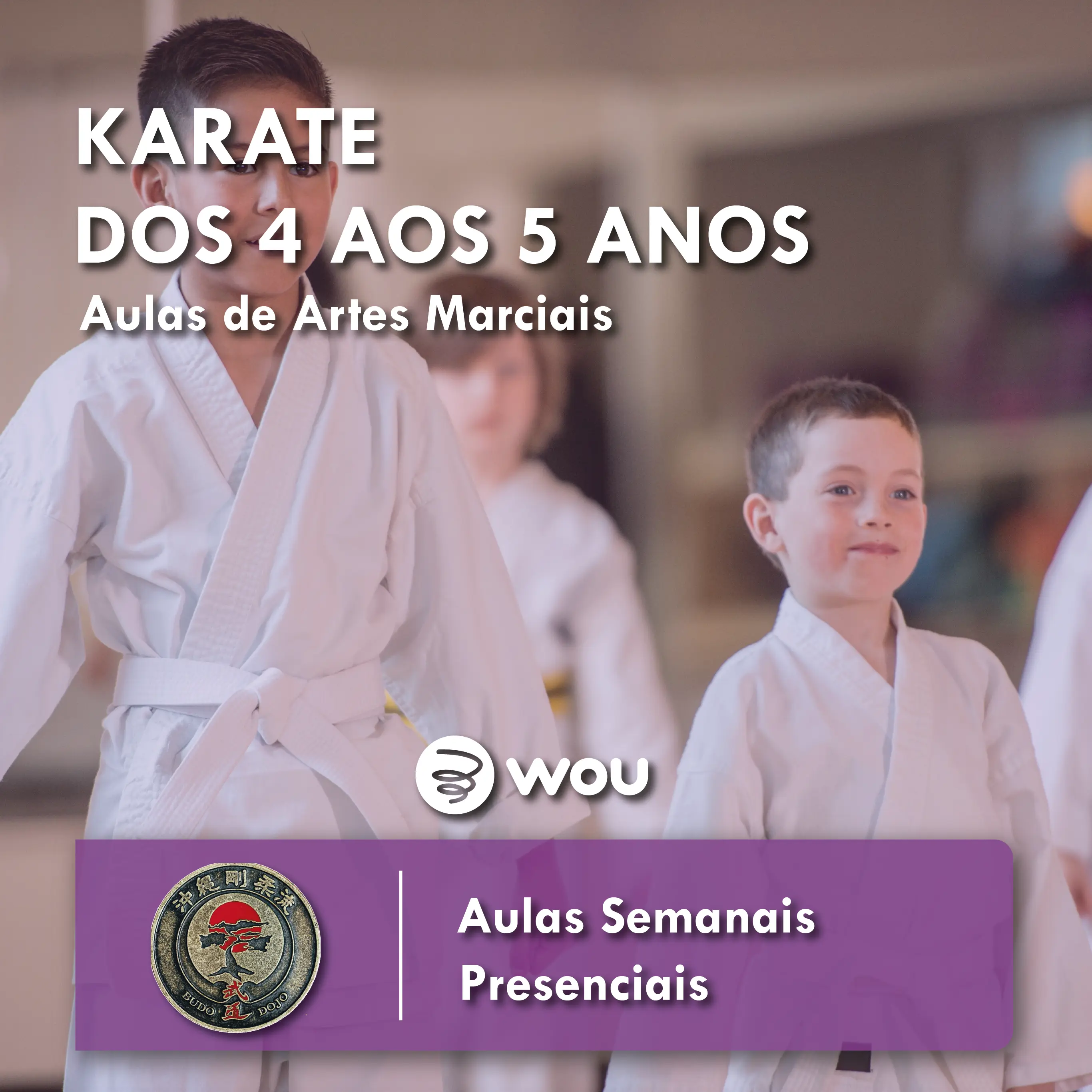 Aulas de Karate para Crianças dos 4 aos 5 anos em Ermesinde