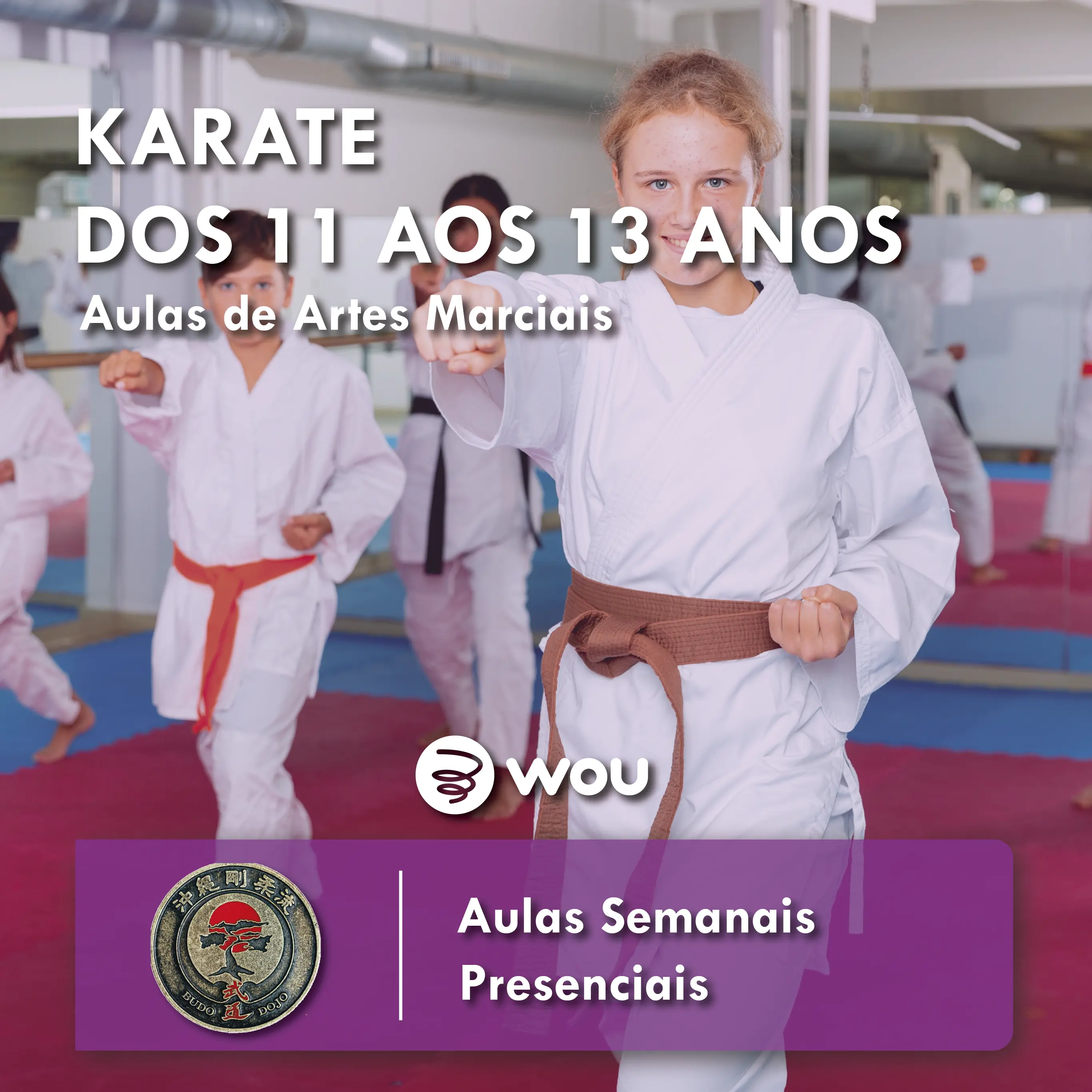 Karate Classes for Children aged 11 to 13 in Ermesinde