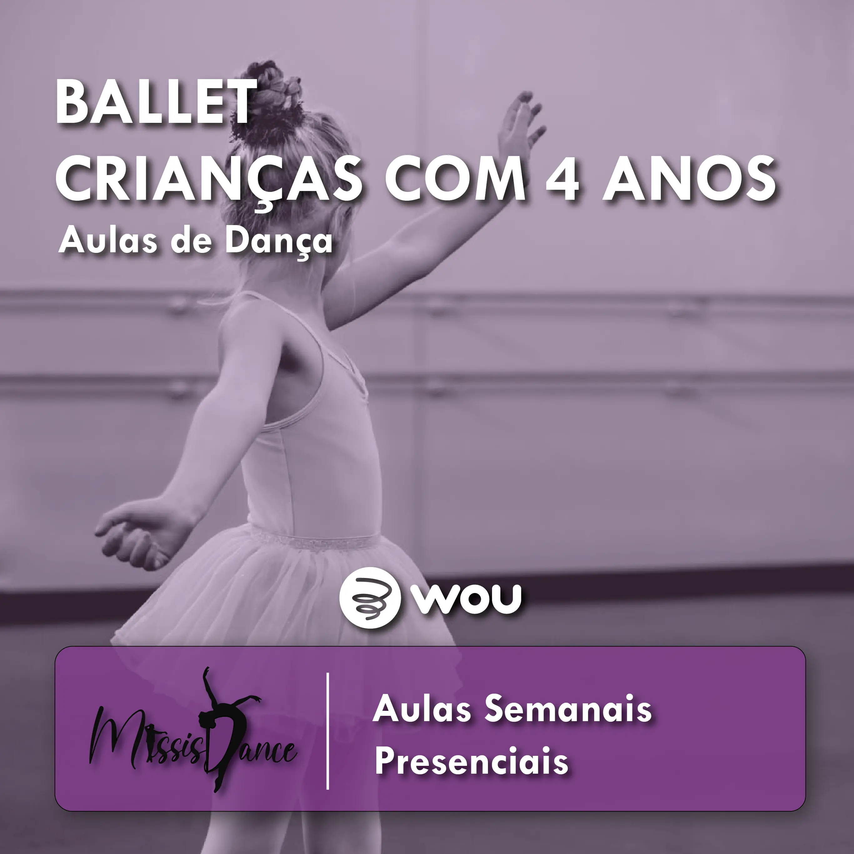 Aulas de Ballet para Crianças com 4 anos em Penafiel