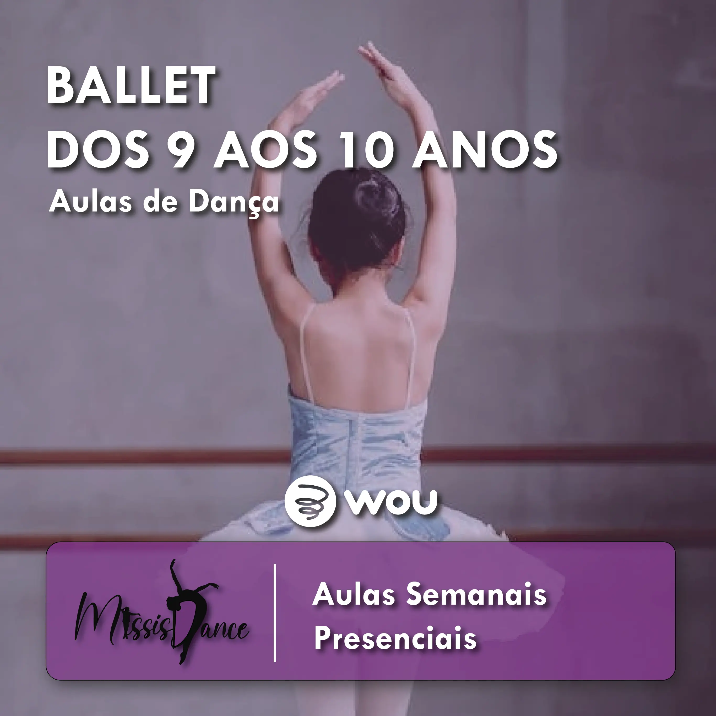 Aulas de Ballet para Crianças dos 9 aos 10 anos em Penafiel