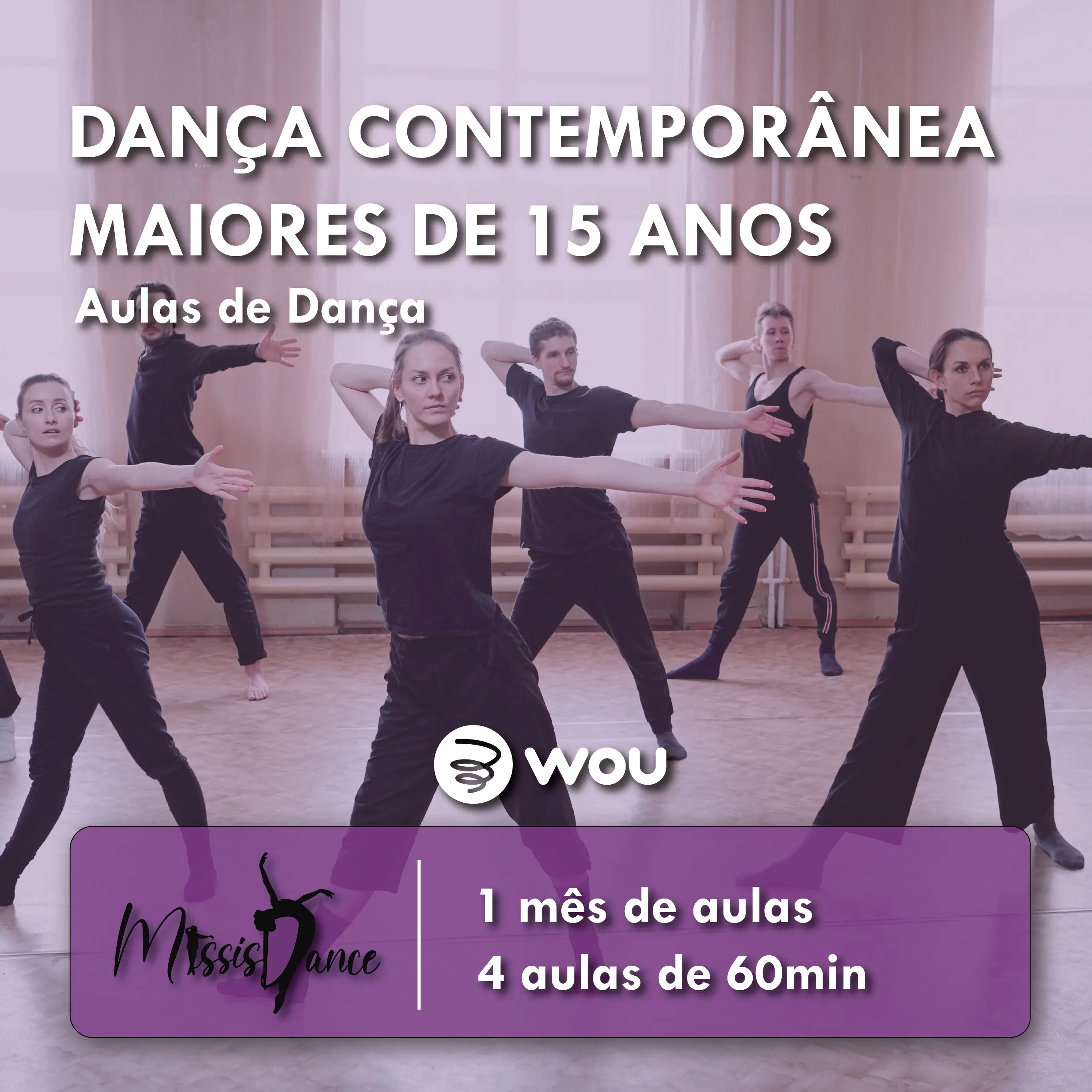 Aulas de Dança Contemporânea para maiores de 15 anos em Penafiel