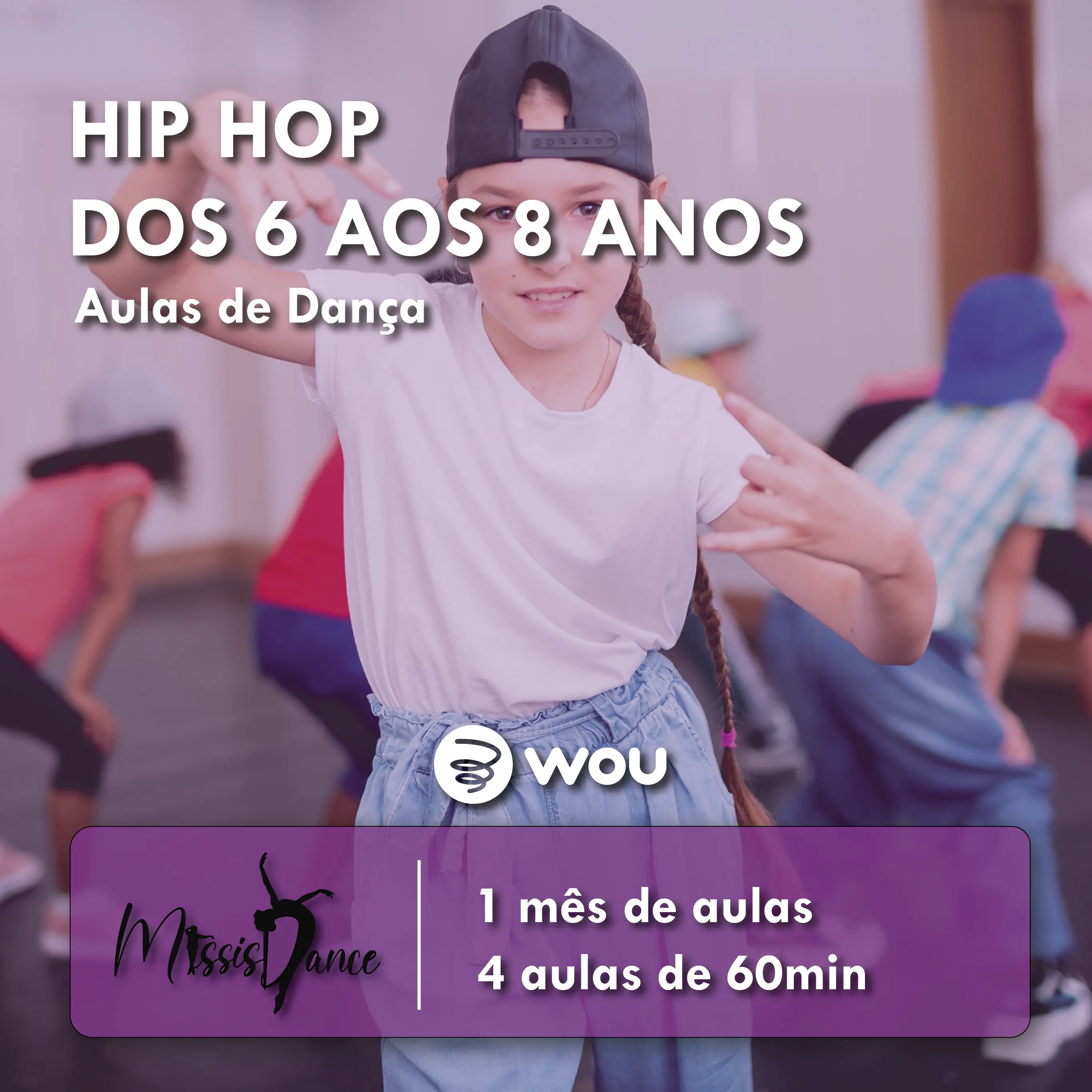 Aulas de Hip Hop para Crianças dos 6 aos 8 anos em Penafiel