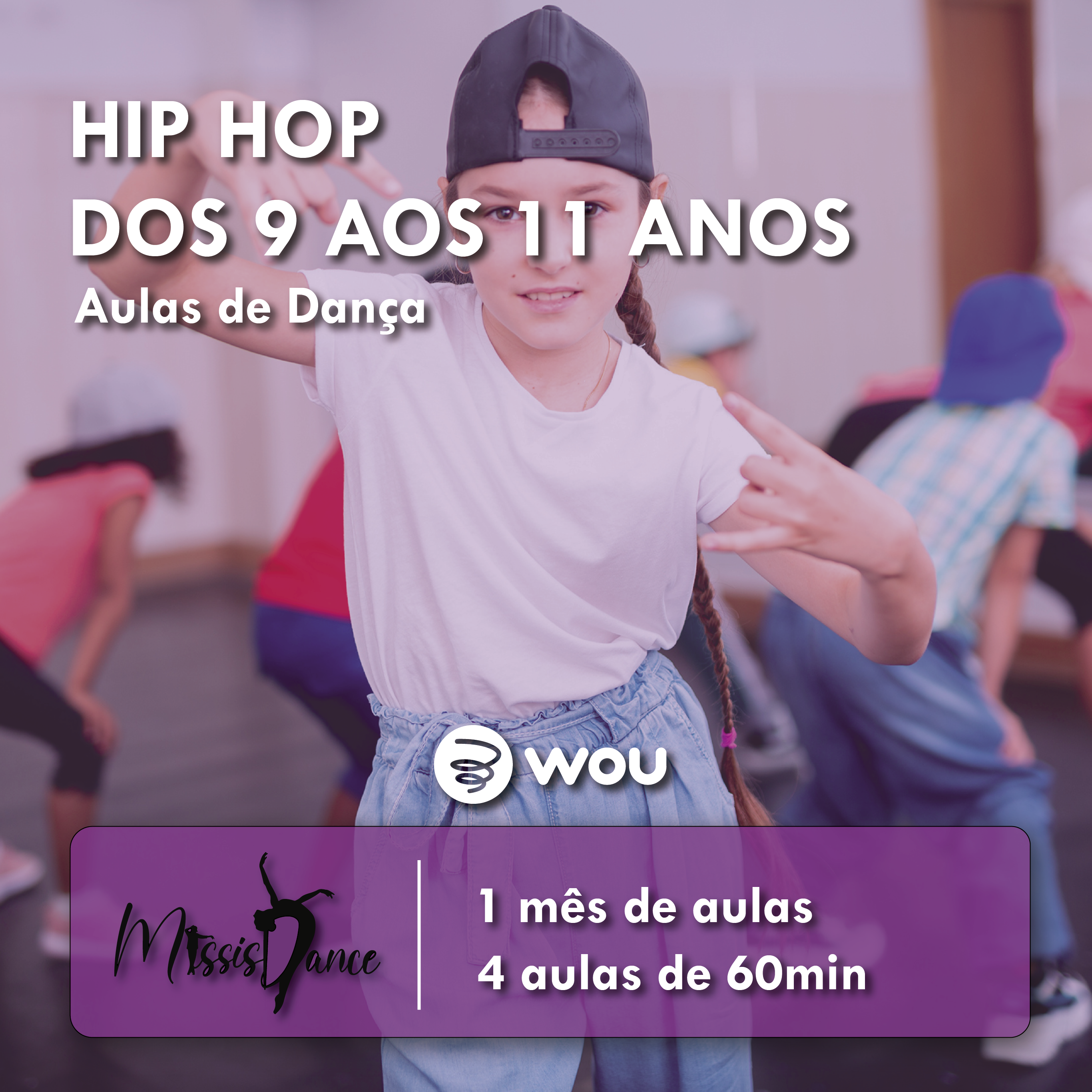 Aulas de Hip Hop para Crianças dos 9 aos 11 anos em Penafiel