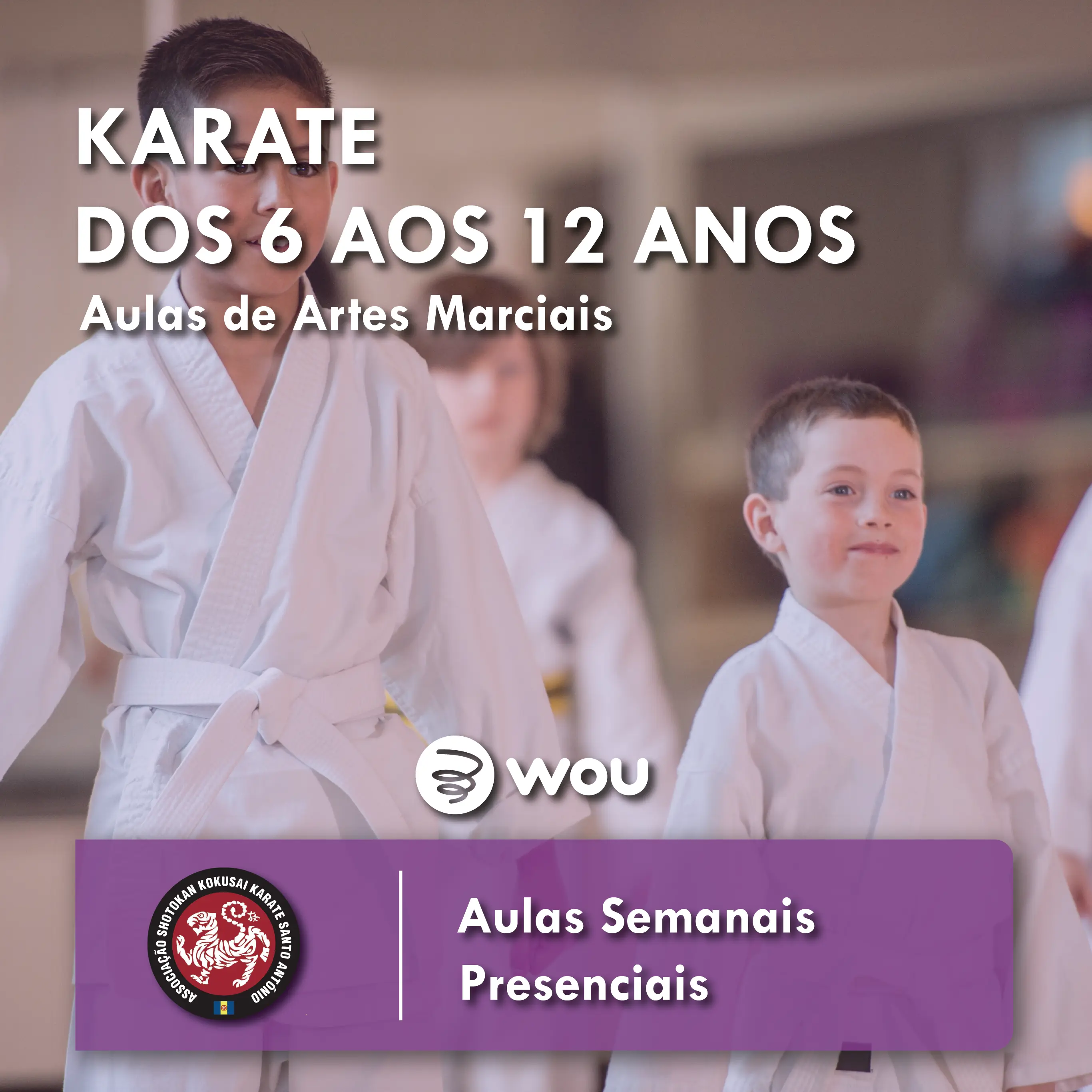 Aulas de Karate para Crianças dos 6 aos 12 anos no Funchal