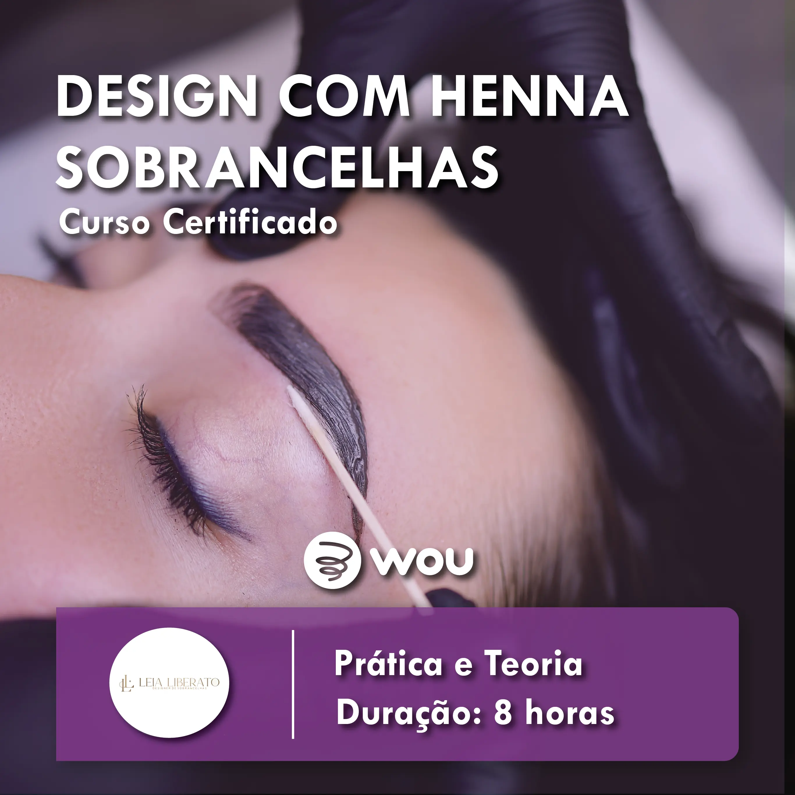 Curso de Design de Sobrancelhas com Henna no Porto