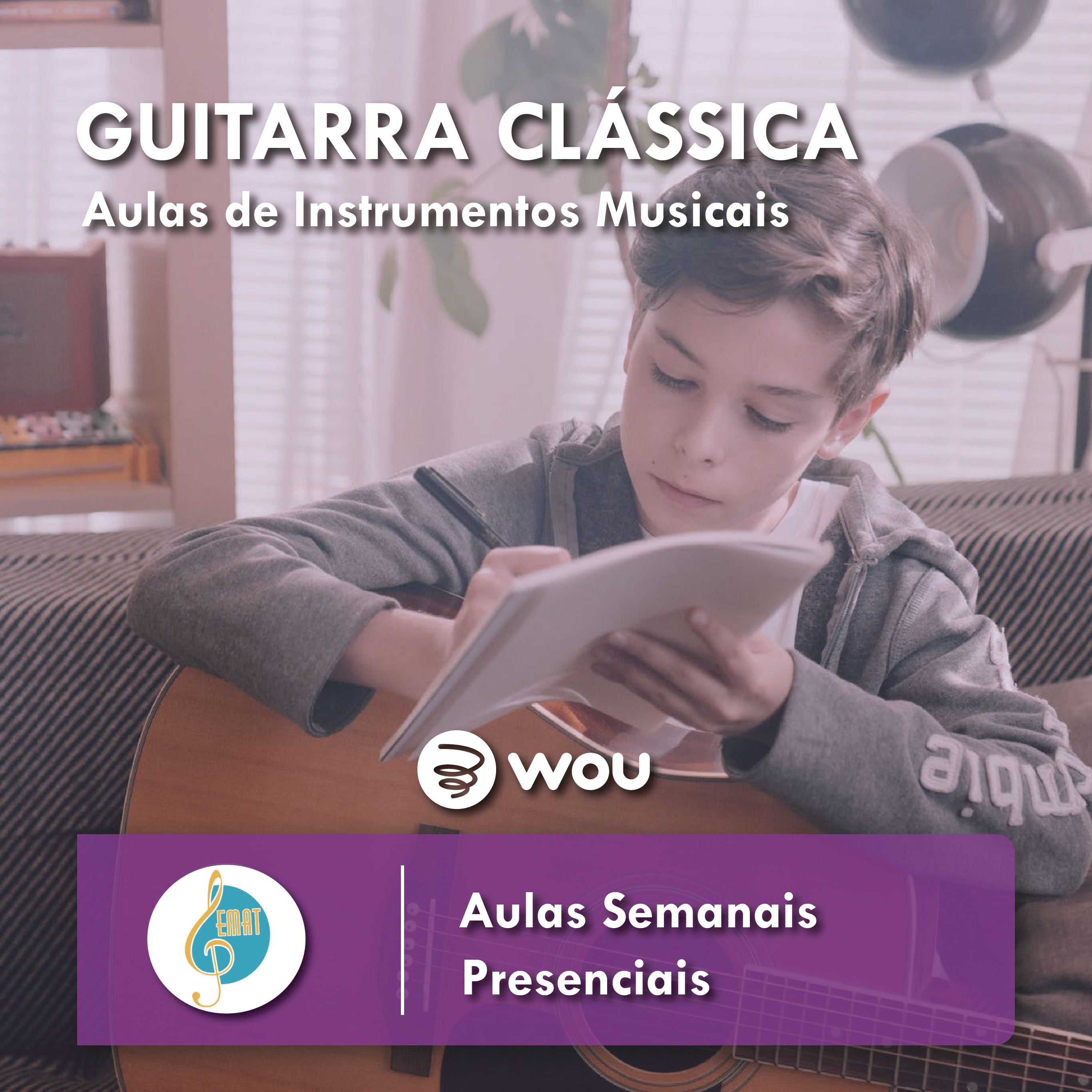 Aulas de Guitarra Clássica na Trofa