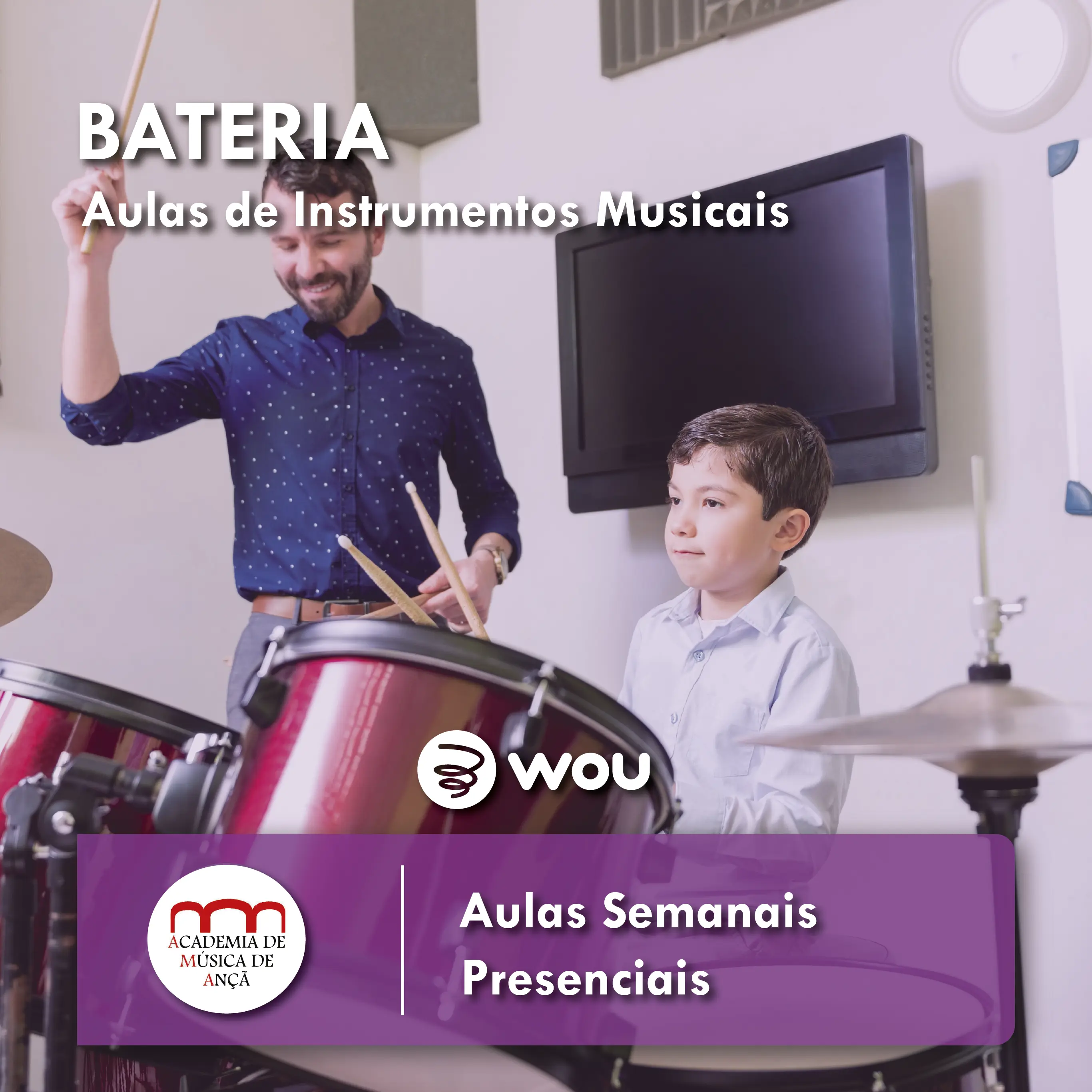 Aulas de Bateria em Ançã (Cantanhede)