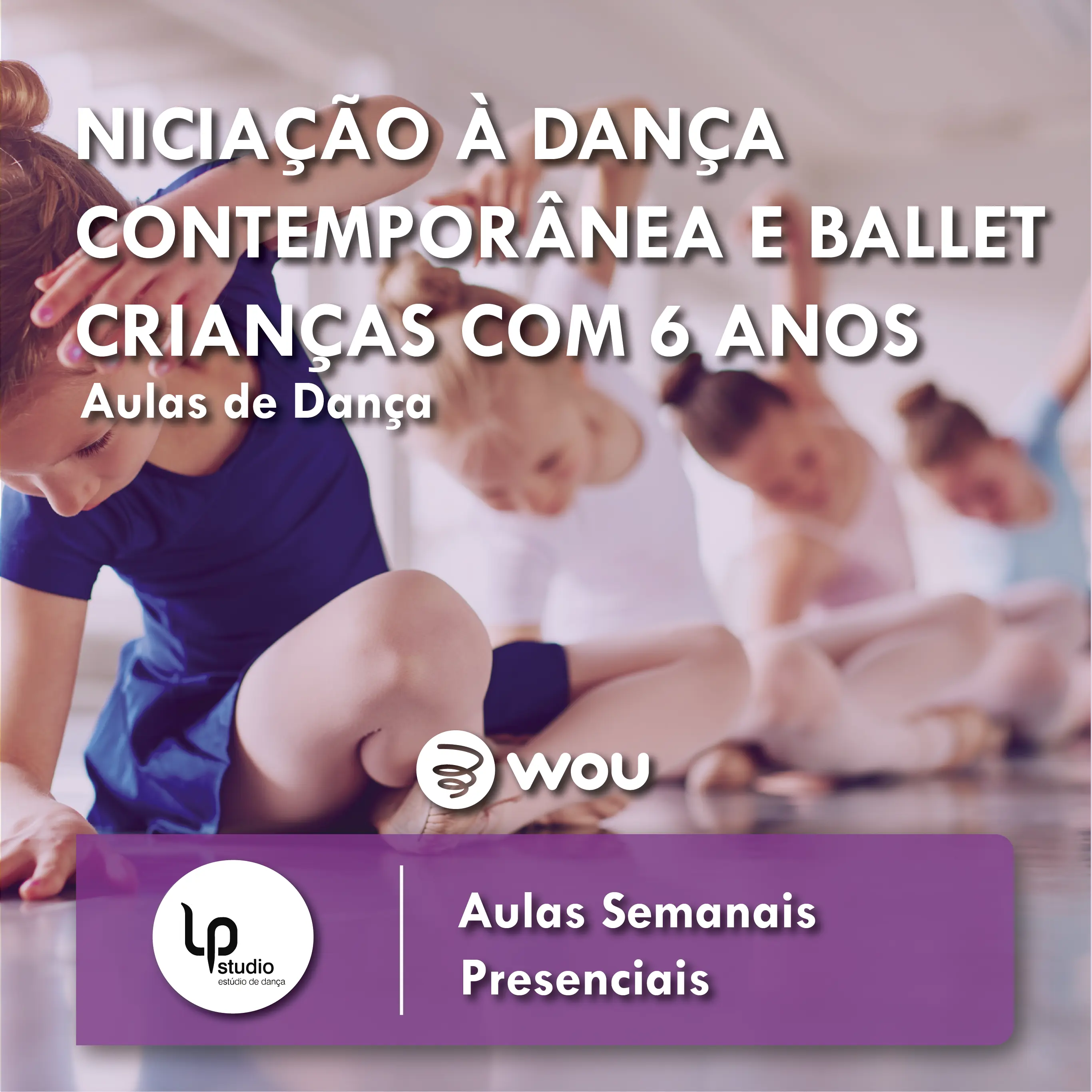 Iniciação à Dança Contemporânea e Ballet para Crianças com 6 anos em Aveiro