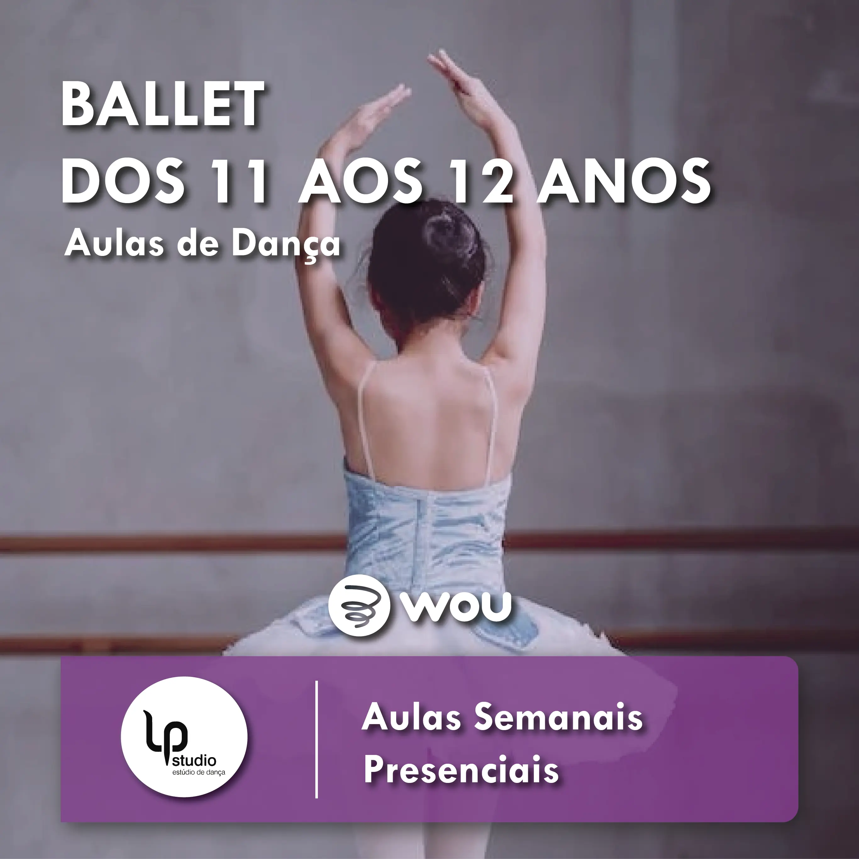 Aulas de Ballet dos 11 aos 12 anos em Aveiro