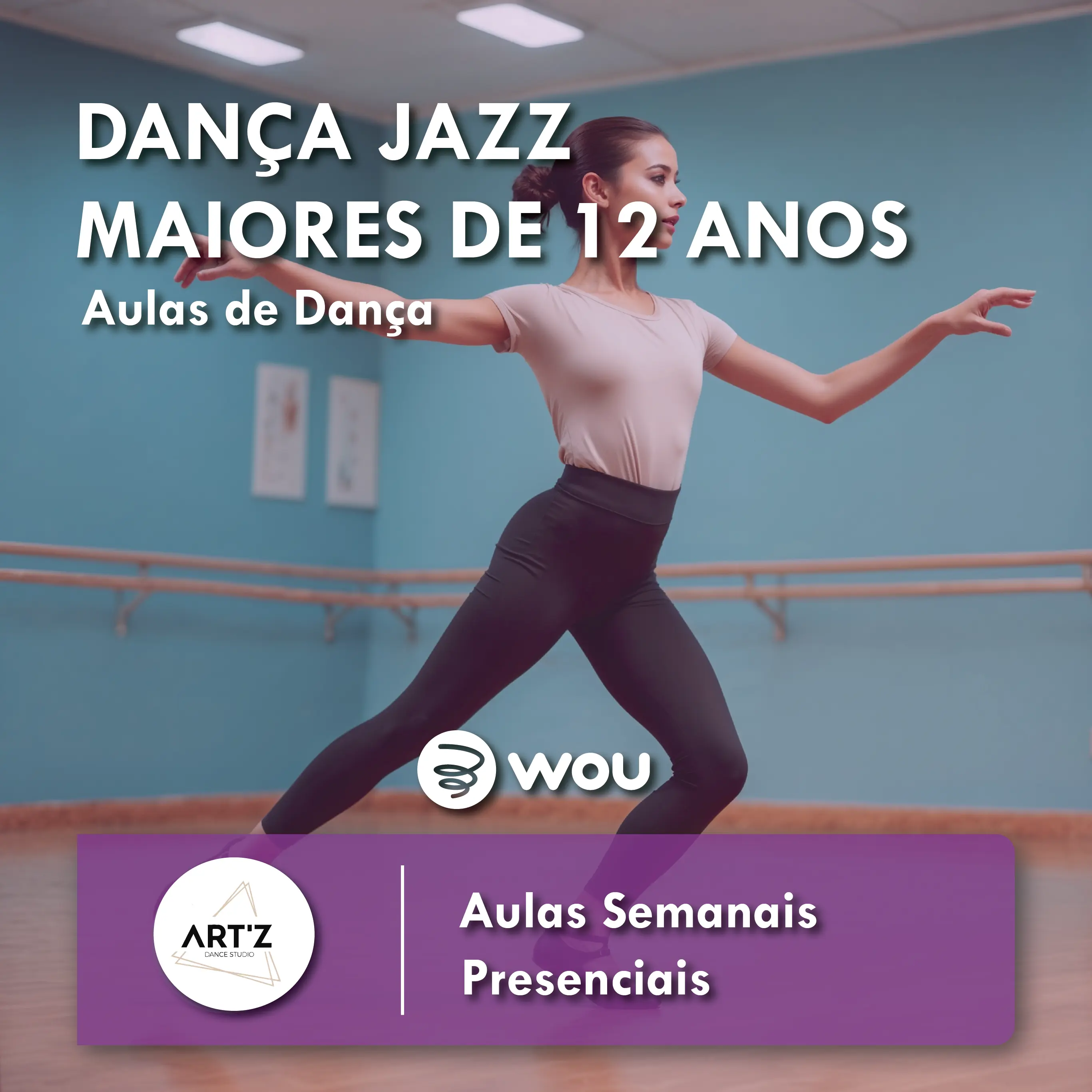 Jazz Dance Classes for people over 12 years old in Vagos