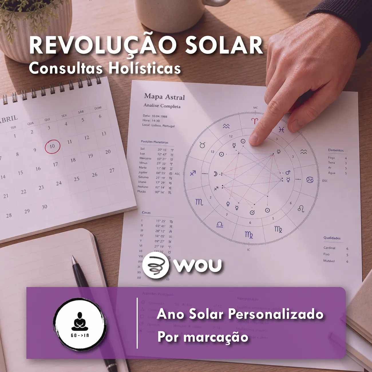 Consulta de Revolução Solar em Gondomar